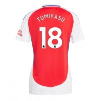 Maglia Calcio Arsenal Takehiro Tomiyasu #18 Prima Divisa Donna 2024-25 Manica Corta